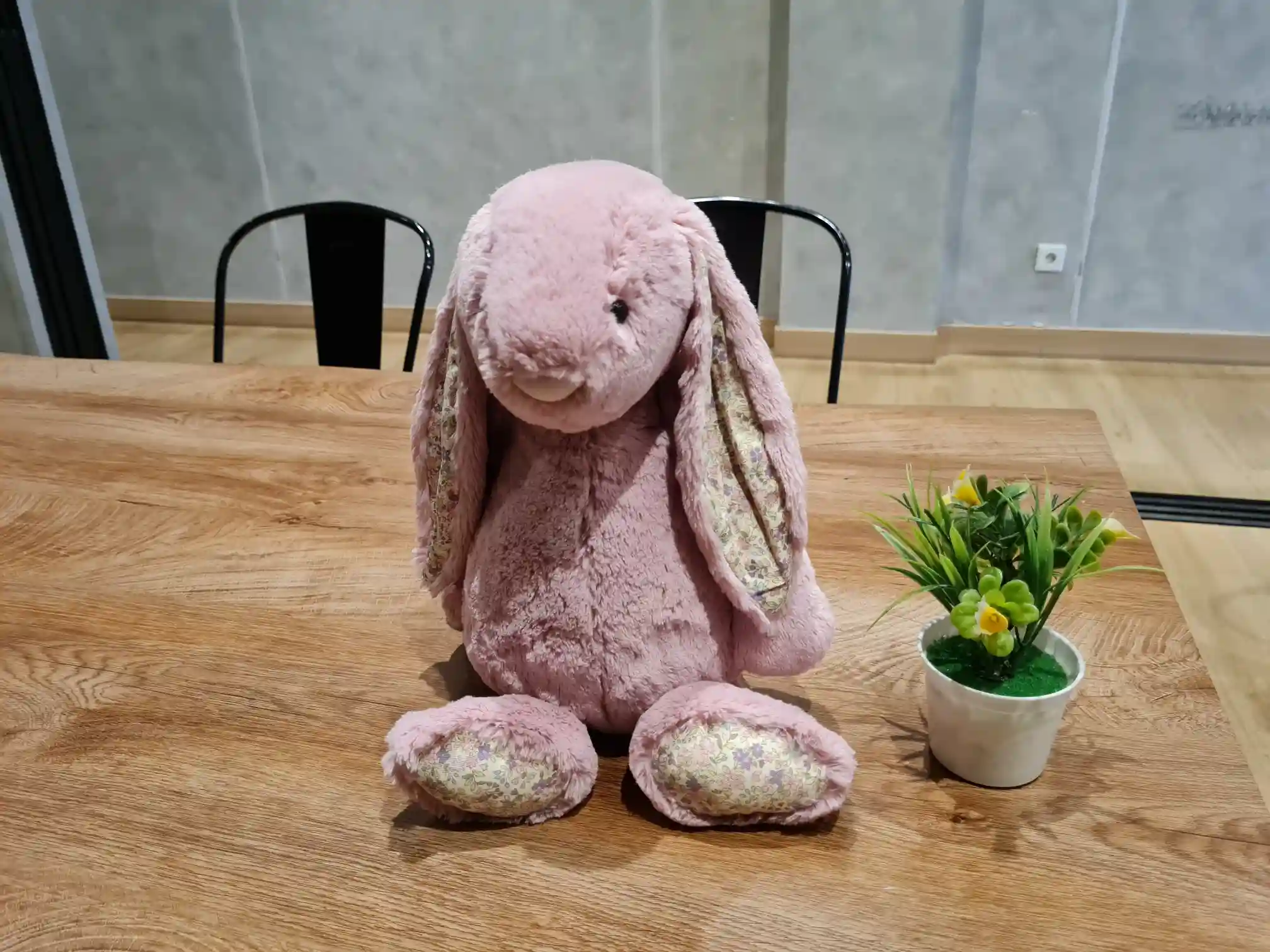 Jellycat Bashful Blossom Tulip Pink Bunny view 2